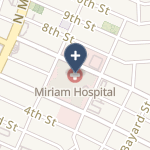 The Miriam Hospital on map
