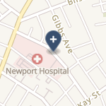 Newport Hospital on map