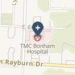 Tmc- Bonham Hospital on map