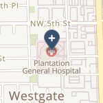 Plantation General Hospital on map