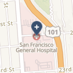 Zuckerberg San Francisco General Hosp & Trauma Ctr on map