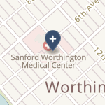 Sanford Worthington Medical Center on map