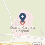 Coastal Carolina Hospital on map