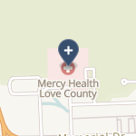 Mercy Health Love County on map