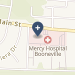 Mercy Hospital Booneville on map