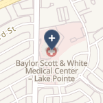 Baylor Scott And White Medical Center Lake Pointe on map