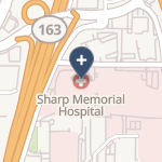 Sharp Memorial Hospital on map