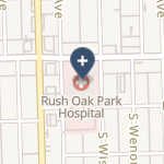 Rush Oak Park Hospital on map