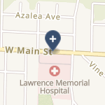 Lawrence Memorial Hospital on map