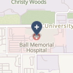 Indiana University Health Ball Memorial Hospital on map
