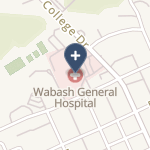 Wabash General Hospital 1 on map