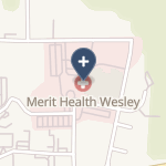 Merit Health Wesley on map