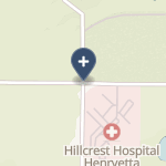 Hillcrest Hospital Henryetta on map