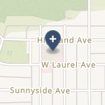 Sheridan Memorial Hosptial on map
