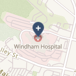 Windham Comm Mem Hosp & Hatch Hosp on map