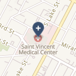 Saint Vincent Medical Center on map