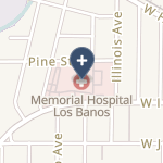 Memorial Hospital Los Banos on map