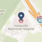 Huntsville Memorial Hospital on map