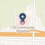 I-70 Community Hospital on map