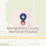 Montgomery County Memorial Hospital on map