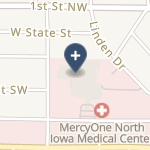 Mercy Medical Center-North Iowa on map