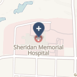 Sheridan Memorial Hospital on map