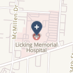 Licking Memorial Hospital on map