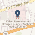 Kaiser Foundation Hospital - Orange County - Anahe on map