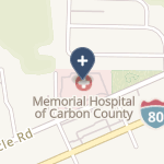 Memorial Hospital Of Carbon County on map