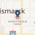 Sanford Medical Center Bismarck on map