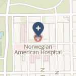 Norwegian-American Hospital on map