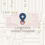 Longmont United Hospital on map