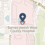 Barnes-Jewish West County Hospital on map