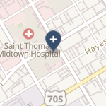 Saint Thomas Midtown Hospital on map