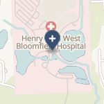 Henry Ford West Bloomfield Hospital on map