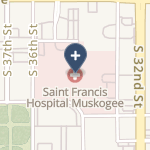 Saint Francis Hospital Muskogee on map