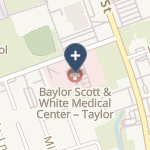 Baylor Scott & White Medical Center -Taylor on map
