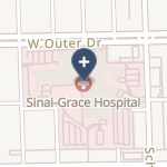 Sinai-Grace Hospital on map