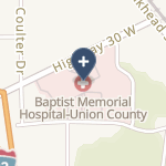 Baptist Memorial Hospital Union County on map