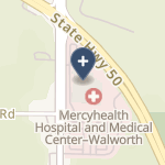Mercy Walworth Hospital & Medical Center on map