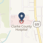 Clarke County Hospital on map