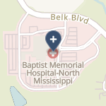 Baptist Memorial Hospital North Ms on map