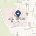 Betsy Johnson Regional Hospital on map