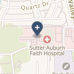 Sutter Auburn Faith Hospital on map