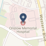 Onslow Memorial Hospital on map