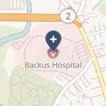 William w Backus Hospital on map