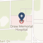 Drew Memorial Hospital on map