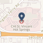 Chi St. Vincent Hospital Hot Springs on map