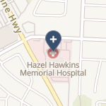 Hazel Hawkins Memorial Hospital on map