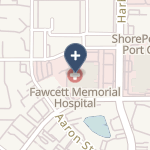 Fawcett Memorial Hospital on map